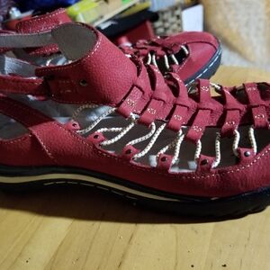 JAMBU open lace up shoes Red size 9.5